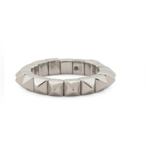 All Saints Silver Pyramid/ Studded Ring